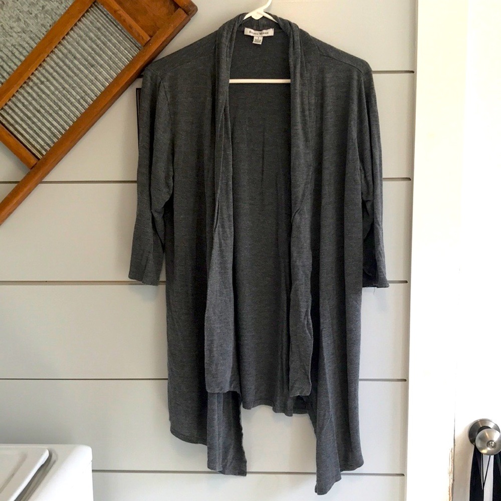 Gray cardigan